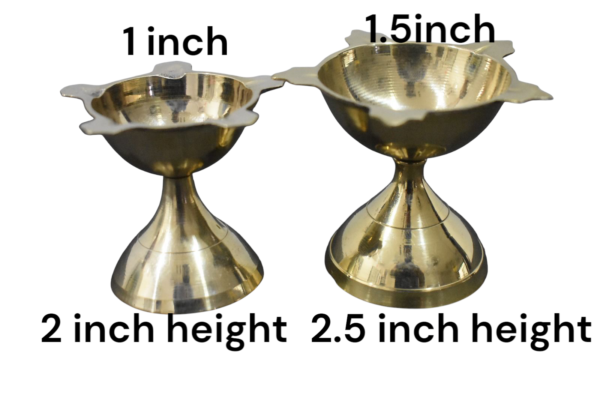 Star Deeparadhana brass kundi Pair (2pc)
